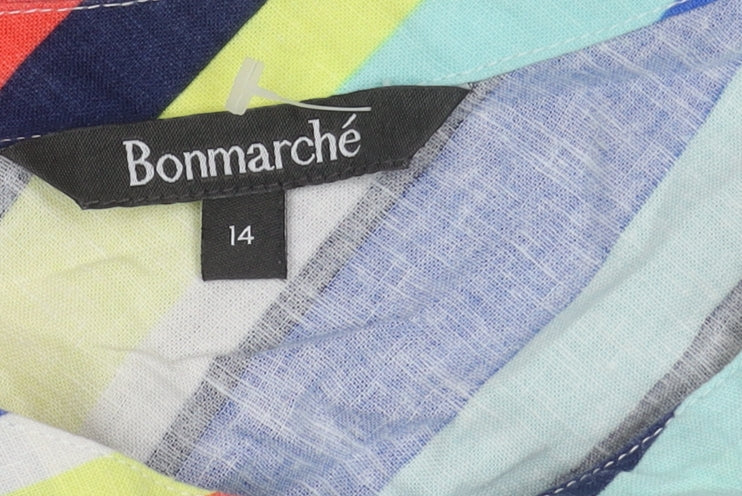 Bonmarché Women's Multicoloured Striped Tank