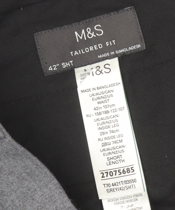 Marks & Spencer Grey Men's Dress Pants Size 42