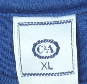 C&A Men's Blue Pullover Sweatshirt XL Crew Neck