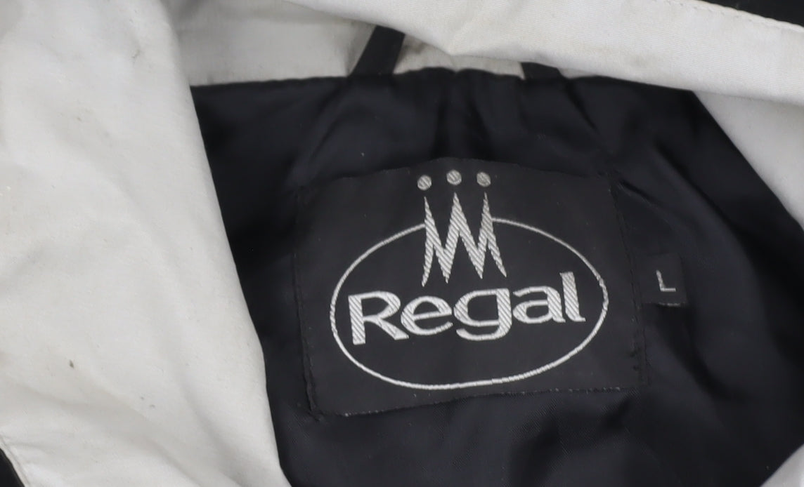 Regal Men's Black Windbreaker Jacket L