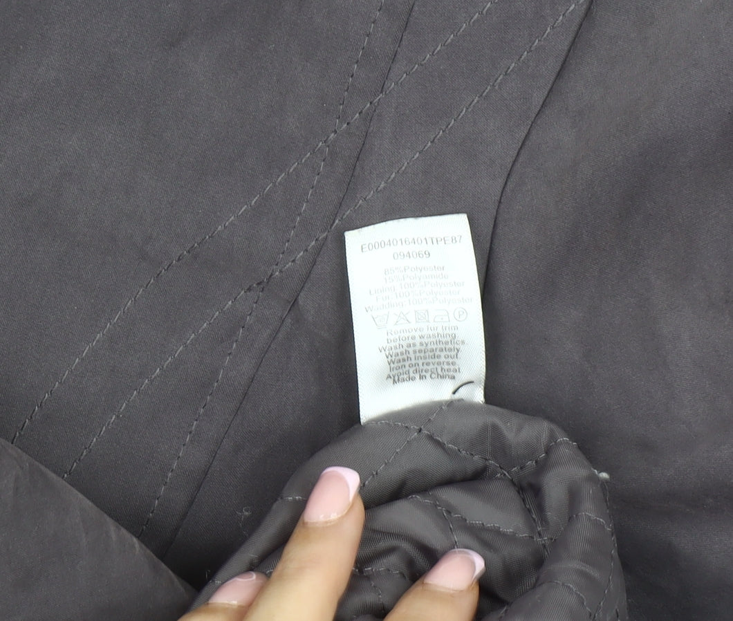 Bonmarché Women's Grey Mid-Length Coat Size M