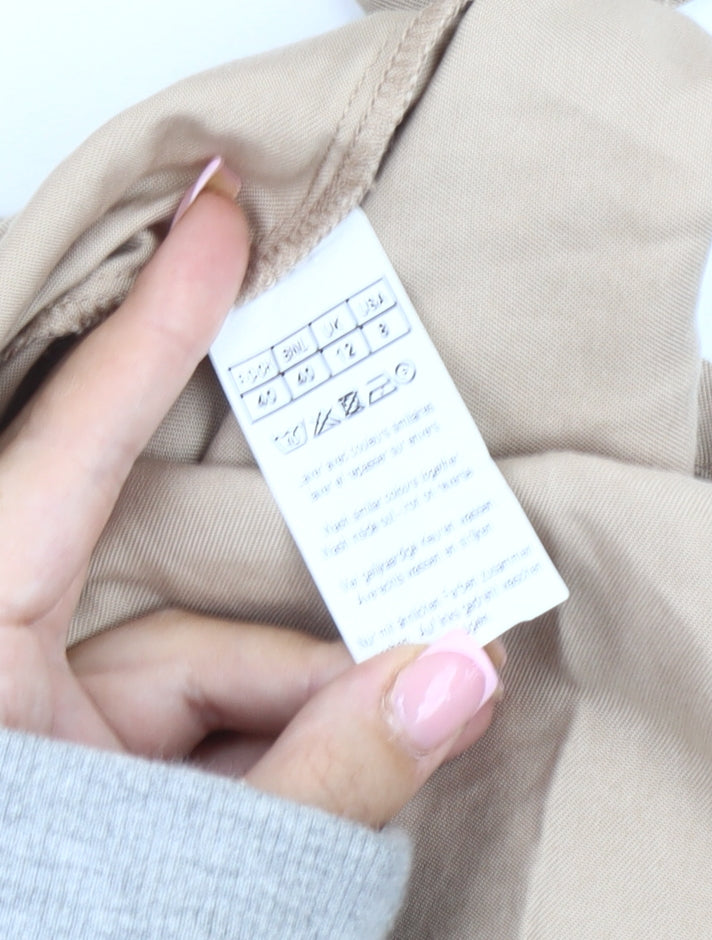 Damart Women's Beige Shirt Dress Size 12