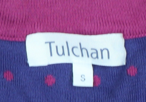 Tulchan Women's Purple Polka Dot Cardigan Size S