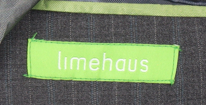 Limehaus Men's Grey Striped Suit Jacket - 42