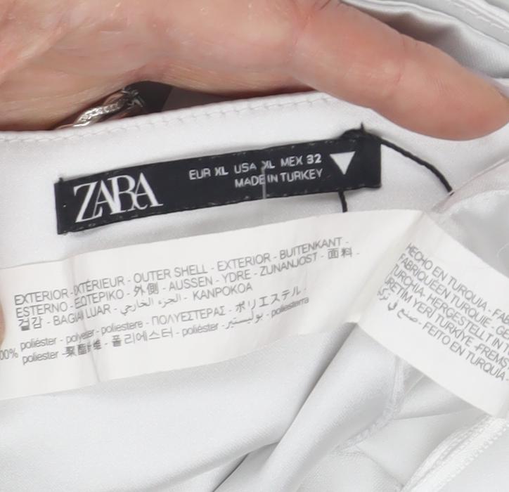 Zara Women's White Halter Top XL