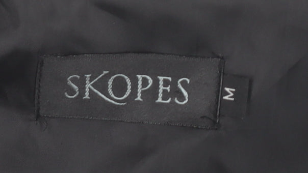 Skopes Men's Black Check Waistcoat M Formal
