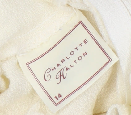 Charlotte Halton Women's Ivory Sleeveless Tank Size 14