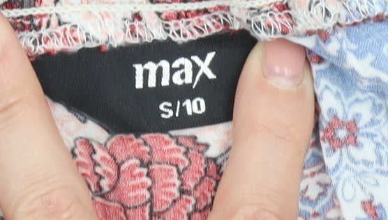 Max Women's Multicoloured Floral Top Size 10