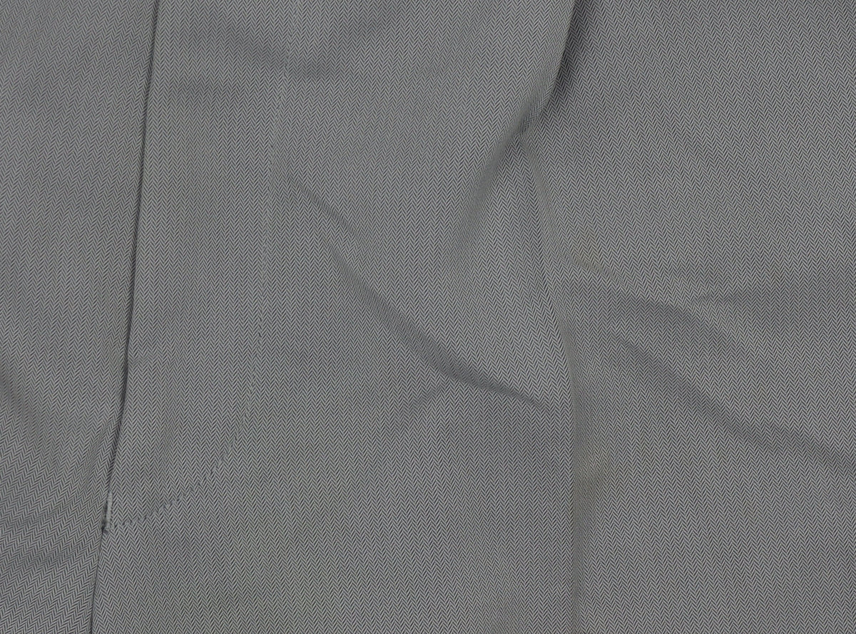 Burton Men's Grey Trousers, 36 in Waist, Formal Style