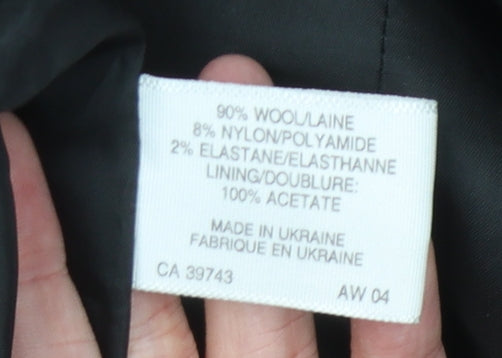 Minosa Women's Black Petite Blazer, Size 18, Classic Fit