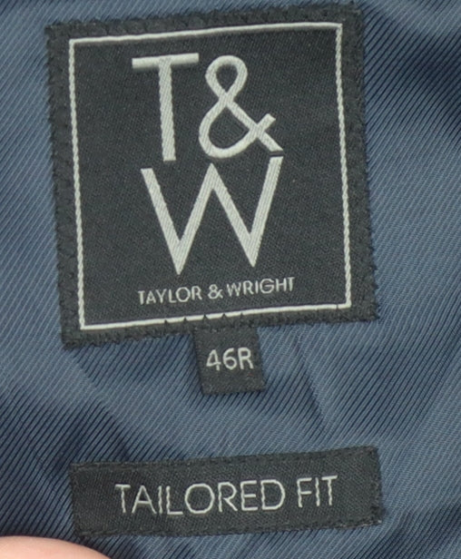 Taylor & Wright Men's Grey Striped Blazer 46R