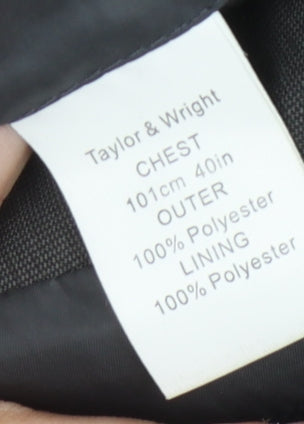 Taylor & Wright Men's Grey Blazer, Size 40, Formal Jacket