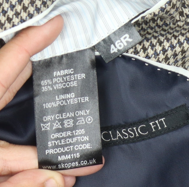 Skopes Men's Multicoloured 46R Classic Fit Blazer