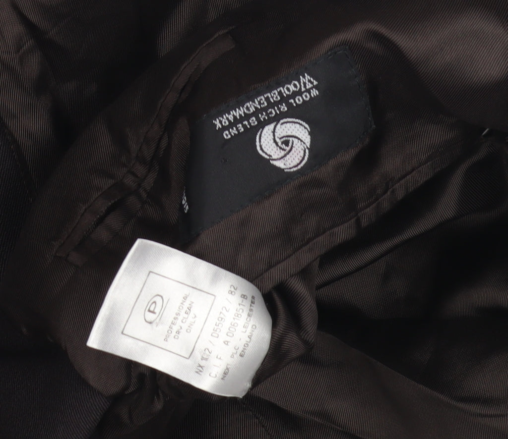 Next Men's Brown Single-Breasted Suit Jacket 42L