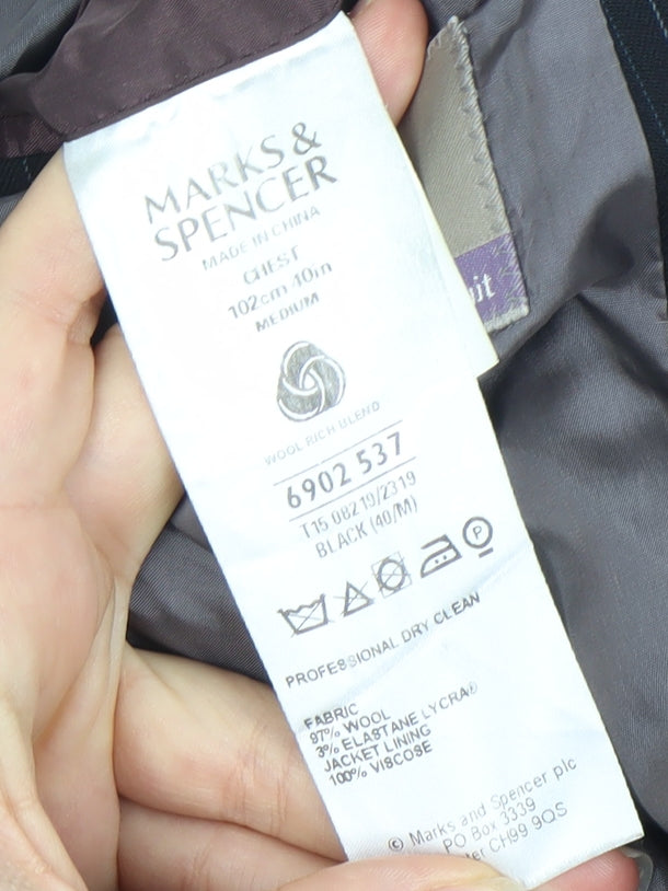 Marks & Spencer Men's Black 40 M Suit Jacket
