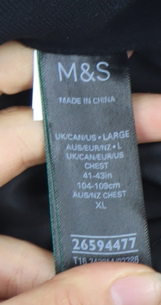 Marks & Spencer Men's Black Basic Jacket, L 41"-43"