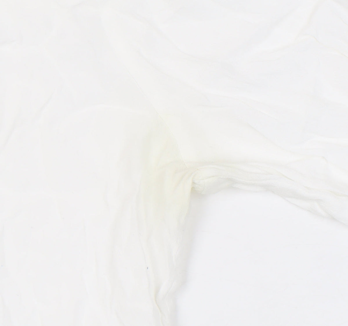 GAP Women's White Blouse, M - V-Neck Long Sleeve
