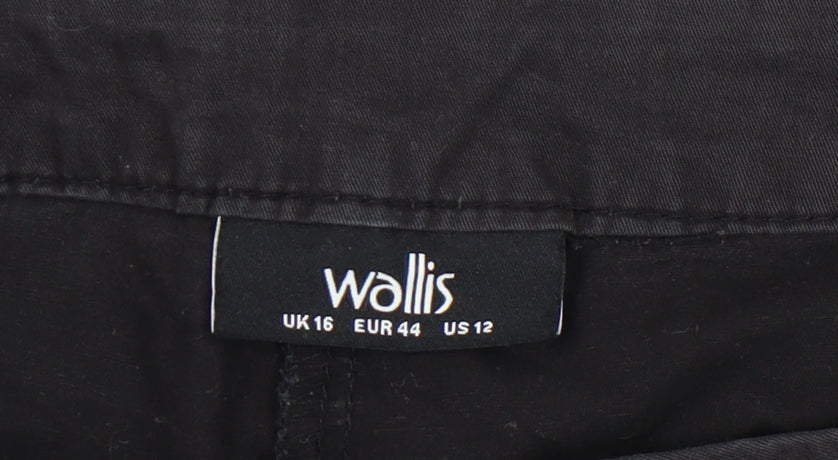 Wallis Black Women's Trousers Size 16
