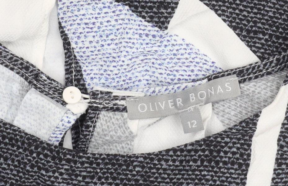 Oliver Bonas Women's Multicoloured Geometric Dress Size 12
