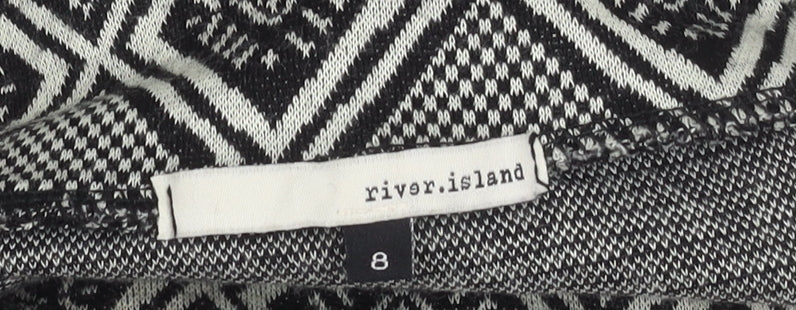 River Island Women's Multicoloured Midi Geometric Skirt