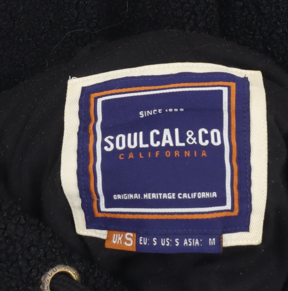 SoulCal Men's Black Fleece Hoodie S