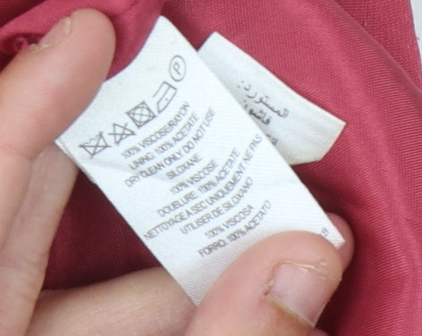 Brand and care label for French Connection Women's Red Shift Dress, size 12