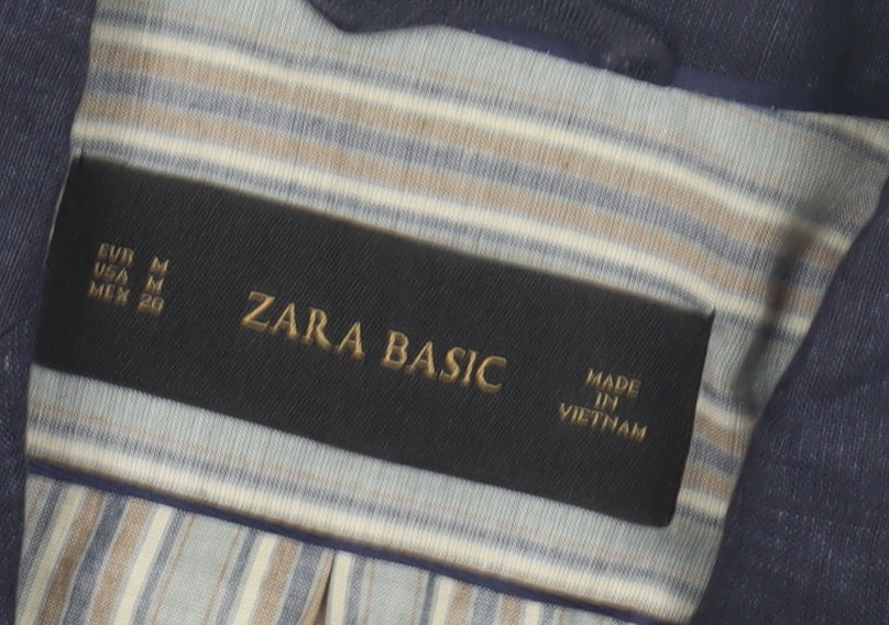 Zara Basic Women's Blue Blazer - Size M