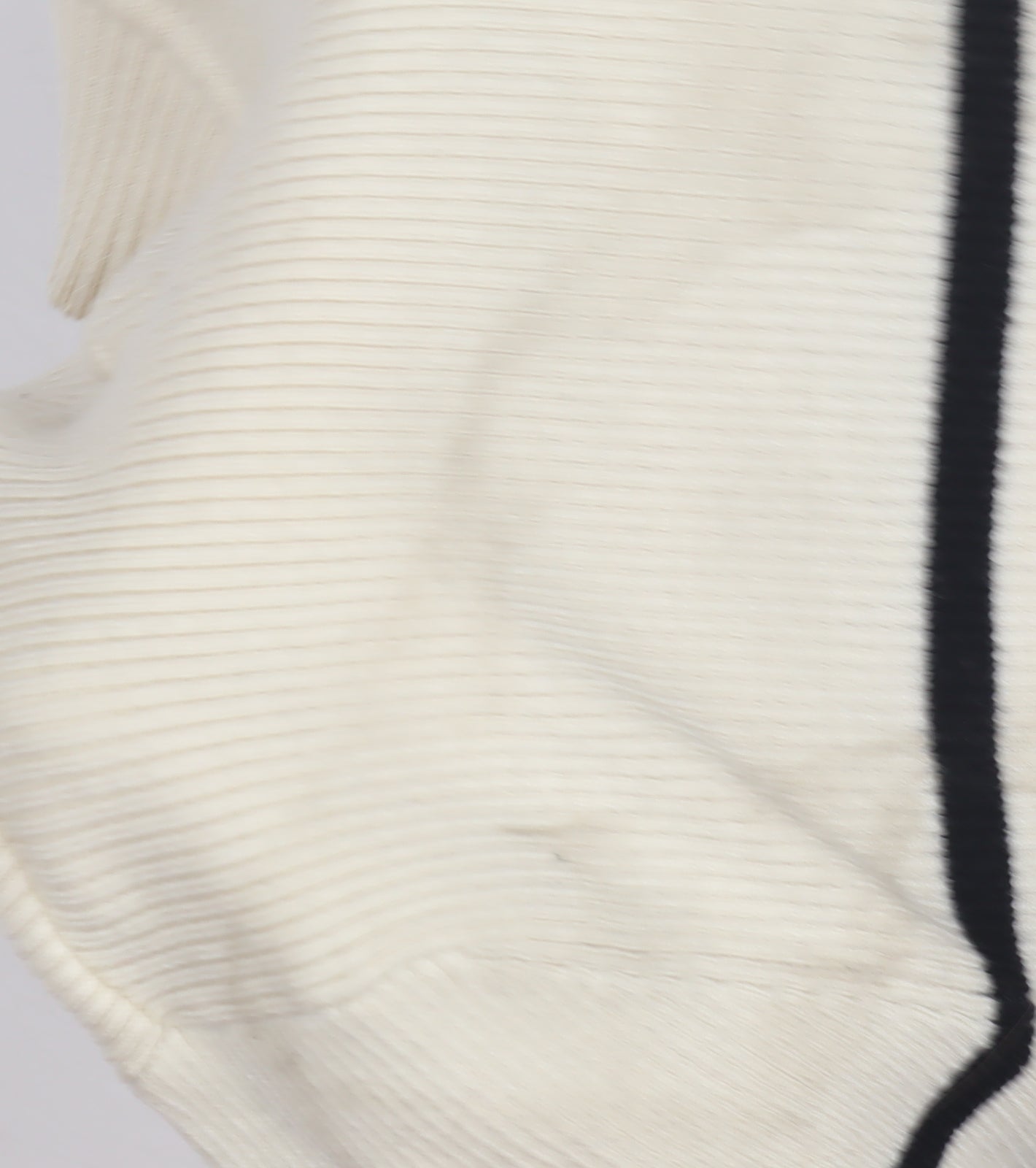 Pull & Bear Women's Ivory Black Stripe Pullover Jumper M