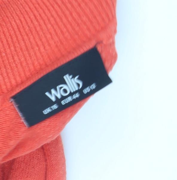Wallis Women’s Red Roll Neck Knit Jumper Size 14