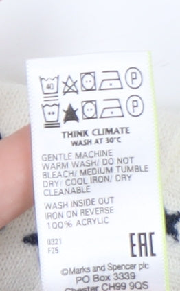 Marks & Spencer Women's Ivory Star Jumper Size 14