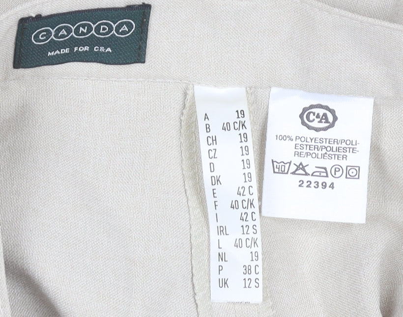 Canda Women's Beige Trousers Size 12