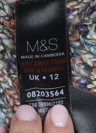 Marks & Spencer Women’s Multicoloured Pullover Jumper - Size 12