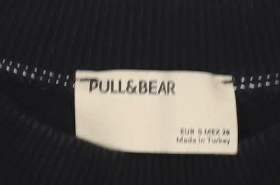 Pull & Bear Women's Black S Sweatshirt Pullover Jersey