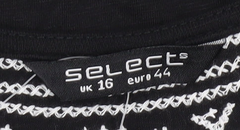 Select Women's Black Tunic, Size 16, Bohemian Style