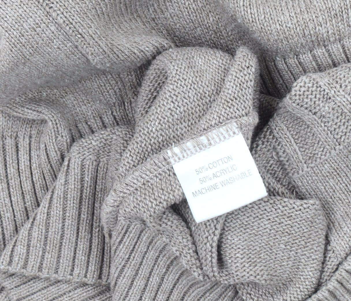 Tootal Men’s Beige Knit Jacket 2XL Full Zip Casual