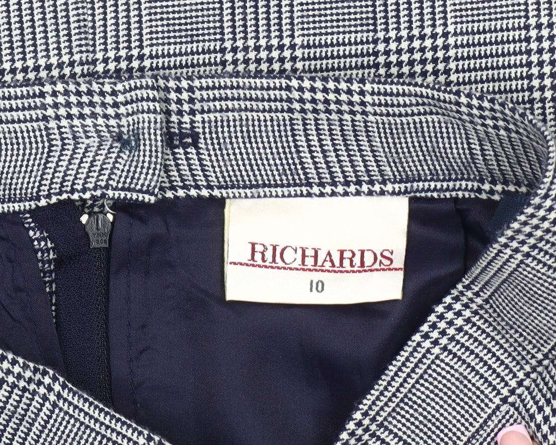 Richards Women's Check Pencil Skirt, Size 10, Multi