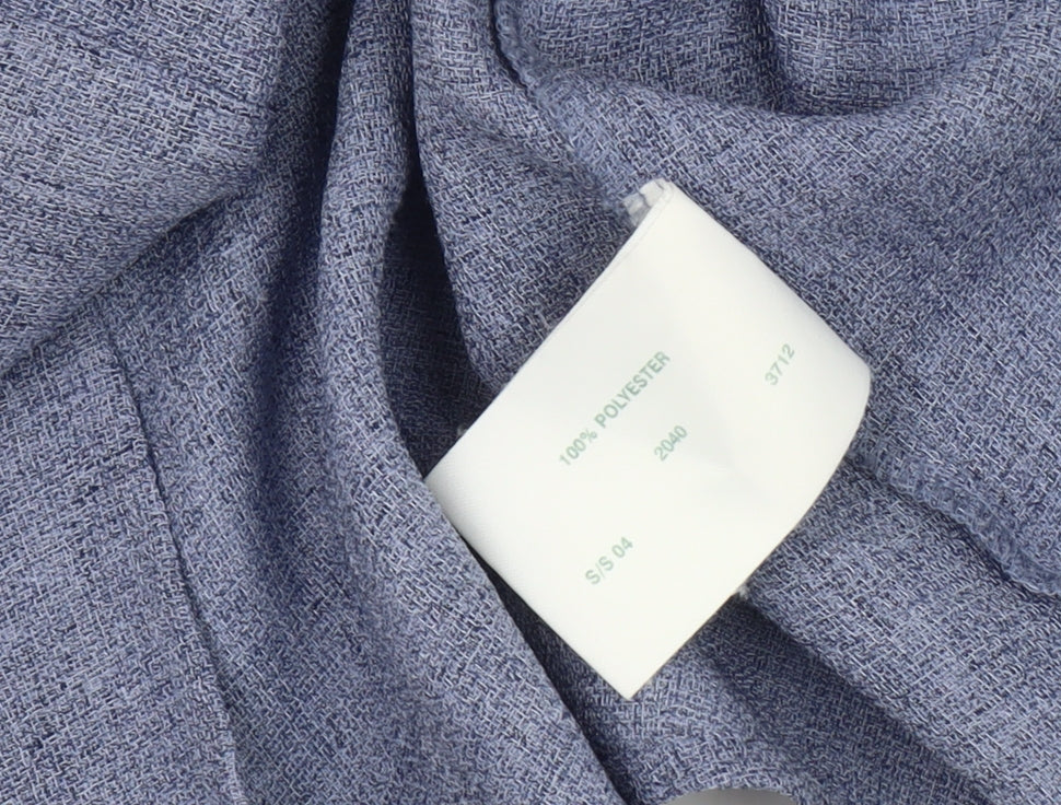 Jumper Women's Blue Button-Up Shirt, Size 14, Long Sleeve