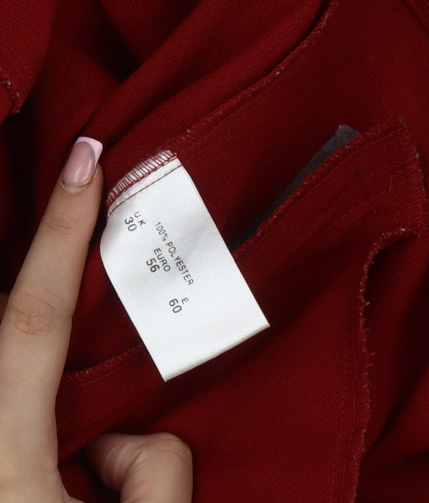 Essence Women's Red Trousers Size 30