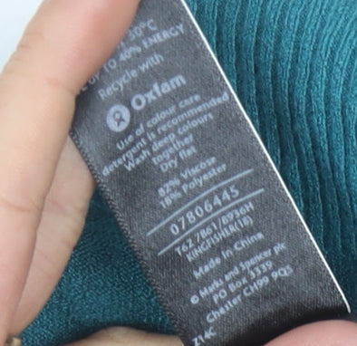 Marks & Spencer Women's Green Pullover Jumper Size 18