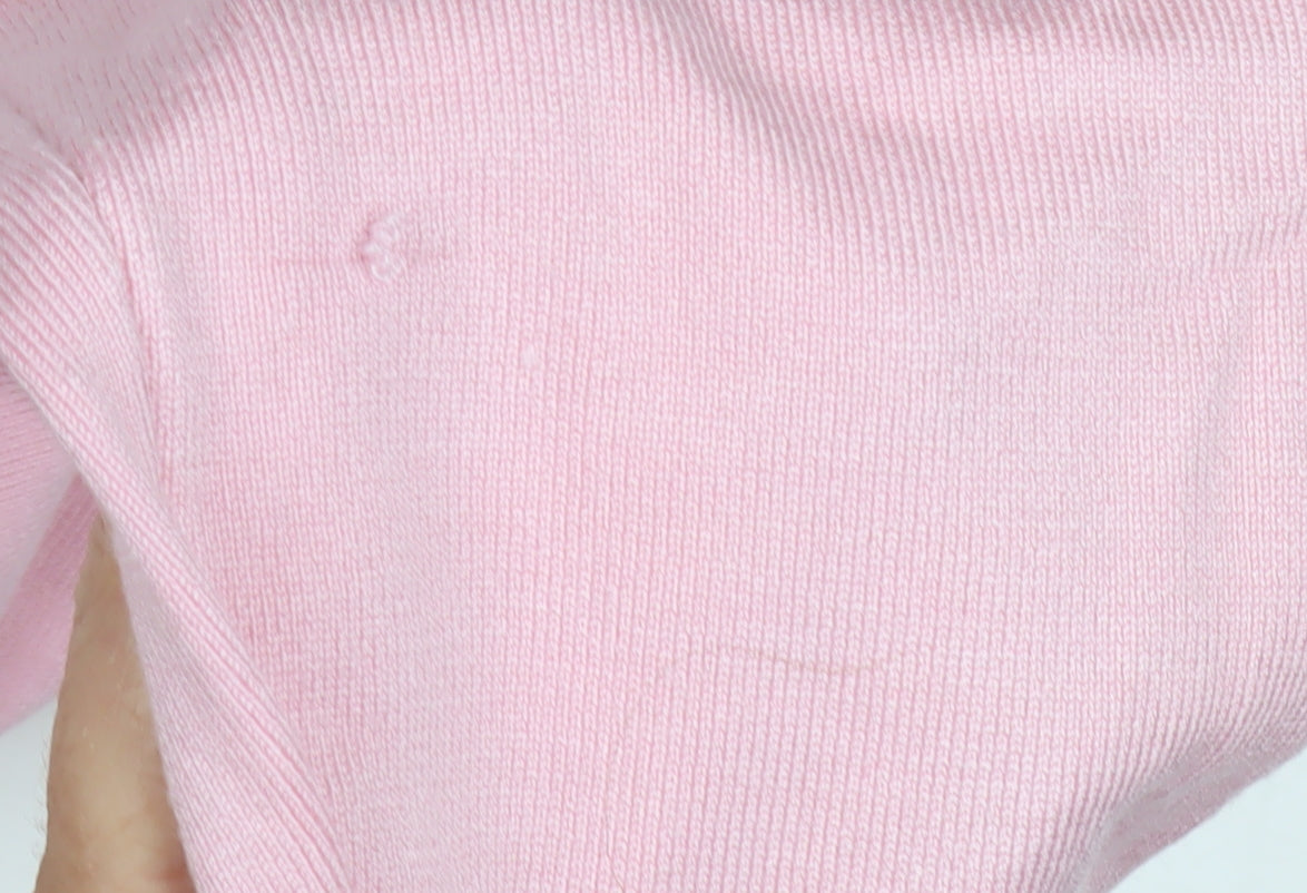 Bonmarché Women's Pink Heart Studded Pullover Jumper Size 12