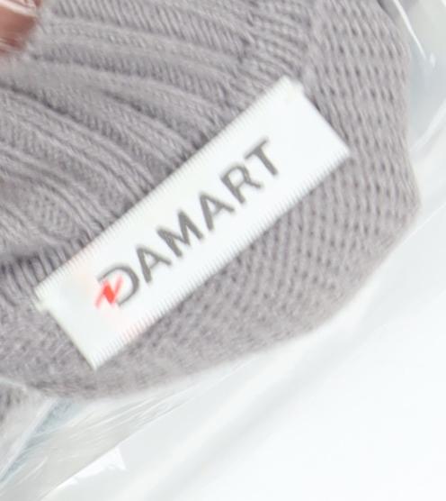 Damart Women's Grey Mock Neck Pullover Jumper S