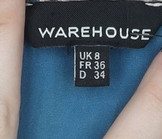 Warehouse Women's Floral Tank Top Size 8 Multicoloured