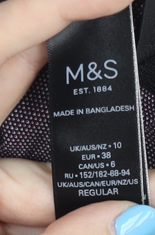 Marks & Spencer Women's Check Pencil Skirt Size 10