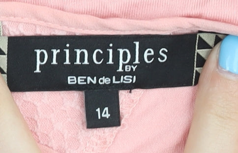 Principles Women's Pink Round Neck T-Shirt Size 14