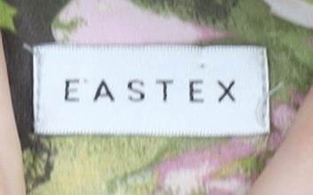 Eastex Women's Green Floral A-Line Dress, Size 10