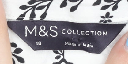Marks & Spencer Women's White Blouse Size 18