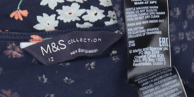 Marks & Spencer Women's Floral Blouse Size 12