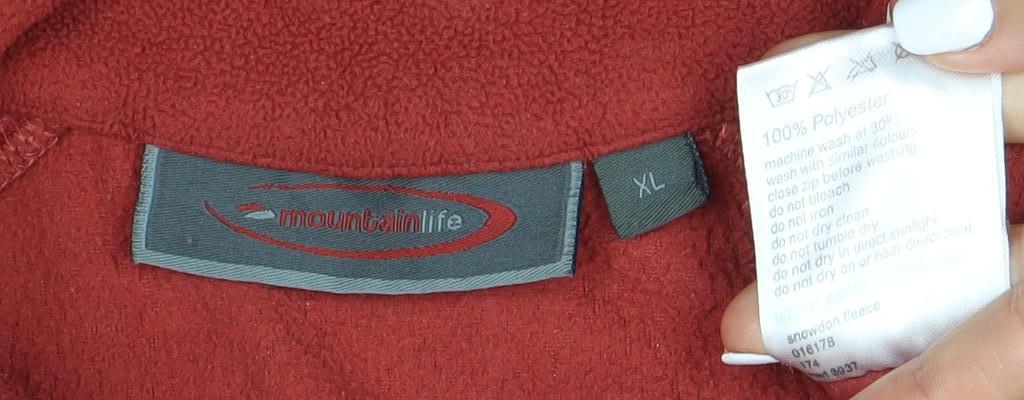 Mountain Life Men's Red XL Fleece Pullover Sweatshirt