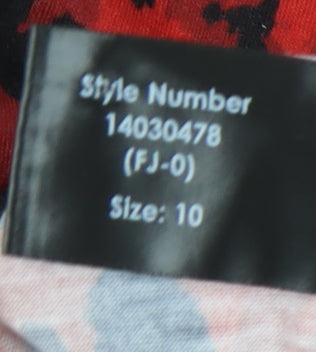 Roman Originals Red Animal Print Women's Dress Size 10