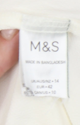 Marks & Spencer Women's Ivory Short Sleeve Raglan Top 14